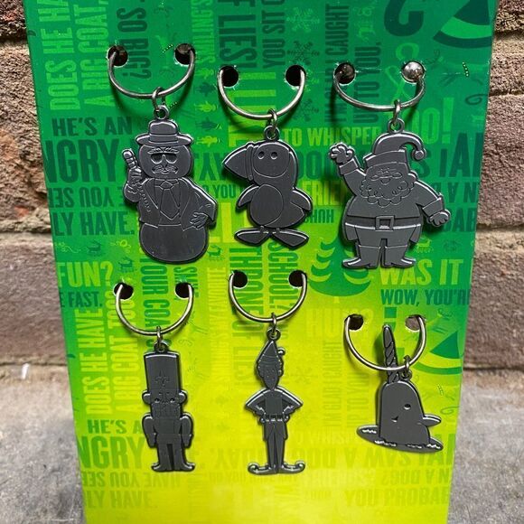 Icup Elf Christmas Wine Glass Charms NEW - Picture 4 of 4